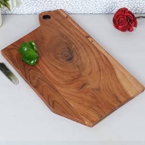 Chopping Board Design Emilea Chopping Board/ Wooden Platter (Brown, Set of 1 Set)