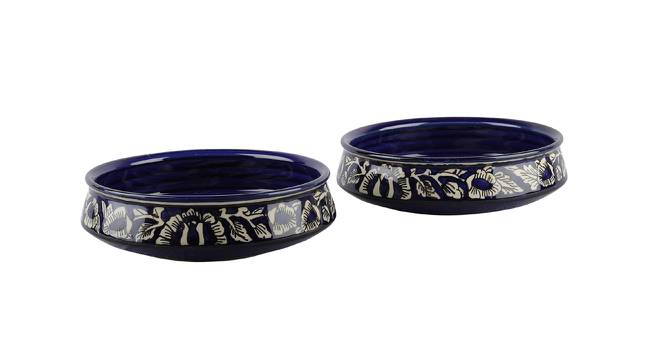 Aubriana Serving Bowls - Set of 2 (Blue, Set Of 2 Set) by Urban Ladder - Cross View Design 1 - 518500