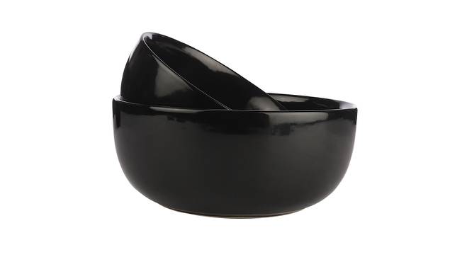 Iantha Serving Bowls - Set of 2 (Black, Set Of 2 Set) by Urban Ladder - Cross View Design 1 - 518504