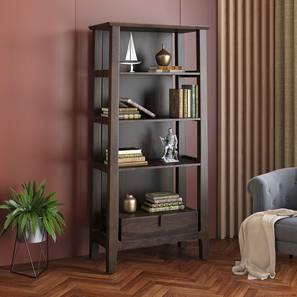 Bookshelf Design Satori Solid Wood Bookshelf in American Walnut Finish