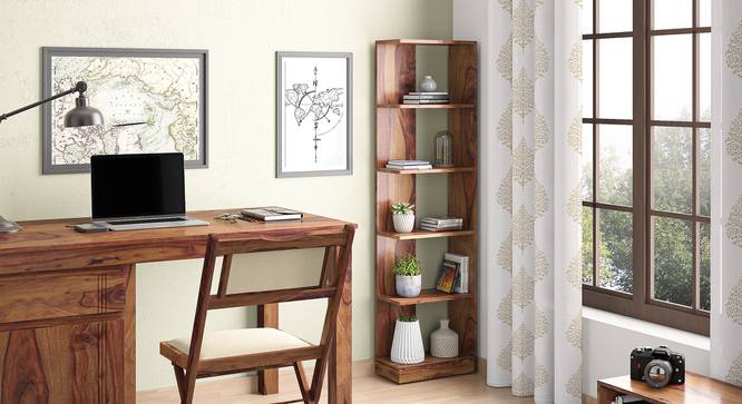 Paxton Solid Wood Bookshelf (Teak Finish) by Urban Ladder - Design 1 Full View - 518619