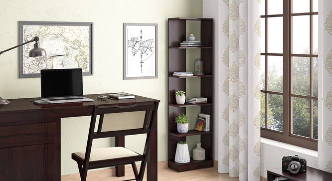 Paxton Solid Wood Bookshelf (Mahogany Finish) by Urban Ladder - Design 1 Full View - 518621