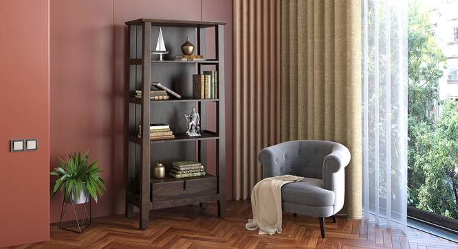 Satori Modern Solid Wood Bookshelf (American Walnut Finish) by Urban Ladder - Design 1 Full View - 518622