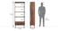 Emerlane Solid Wood Bookshelf (Teak Finish) by Urban Ladder - Design 1 Dimension - 518662