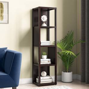 Living Value Buys Design Yakove Solid Wood Bookshelf in Mahogany