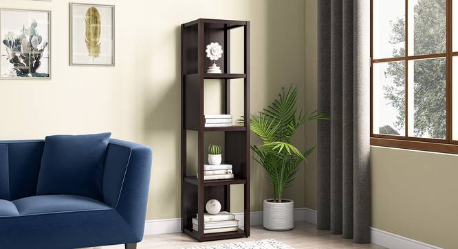 Yakove Solid Wood Bookshelf (Mahogany Finish) by Urban Ladder - Design 1 Full View - 518800