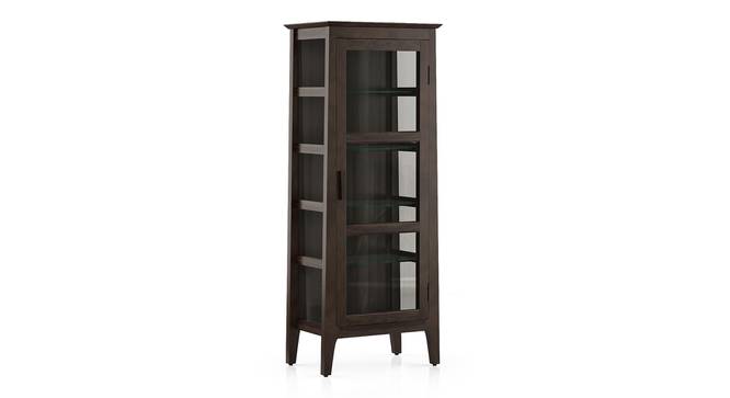 Satori Modern Solid Wood Display Unit (American Walnut Finish) by Urban Ladder - Cross View Design 1 - 518806