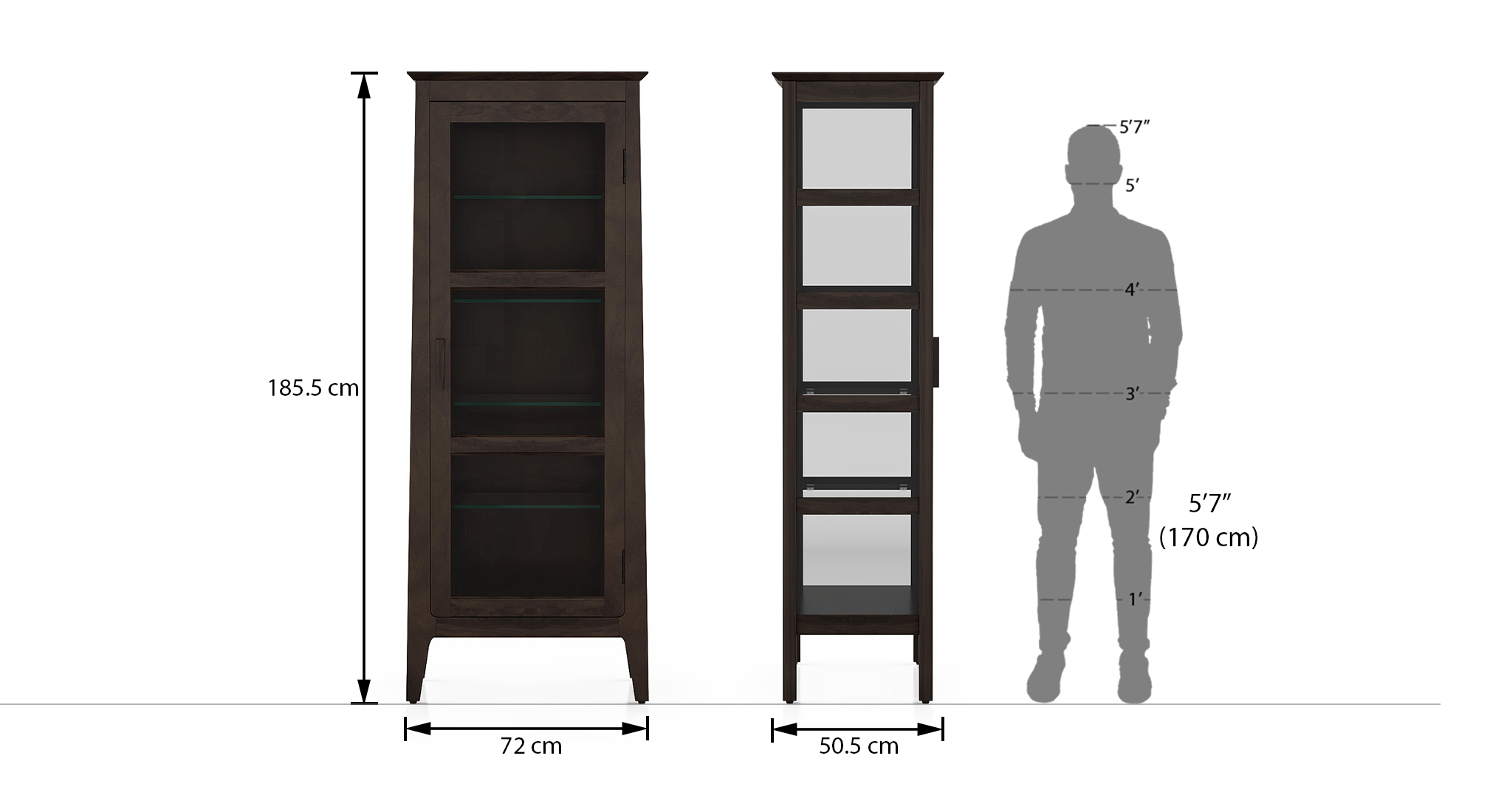 Satori modern display unit  american walnut 8