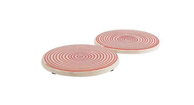 Acacia Trivets - Set of 2 (Red, Set Of 2 Set) by Urban Ladder - Cross View Design 1 - 518971
