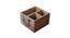 Cypress Mango Wood Kitchen Caddy/ Cutlery Holder/ Condiment/ Napkin Holder (Brown) by Urban Ladder - Front View Design 1 - 518977
