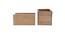 Cassia Cutlery Holder and Napkin Holder Set - Set 2 (Brown) by Urban Ladder - Design 2 Side View - 519109