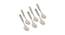 Peregrine Ceramic Handle Steel Spoons Set - Set of 6 (Blue) by Urban Ladder - Front View Design 1 - 519381