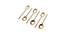 Shark Stainless Steel Tea Spoons Set - Set of 6 (Gold) by Urban Ladder - Front View Design 1 - 519679
