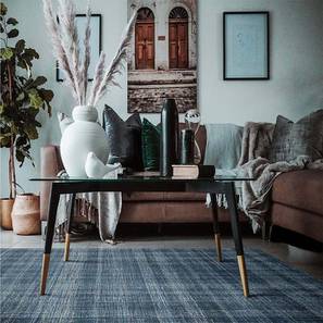Carpets And Rugs In Noida Design Turquoise Blue Abstract Hand Tufted Wool Carpet