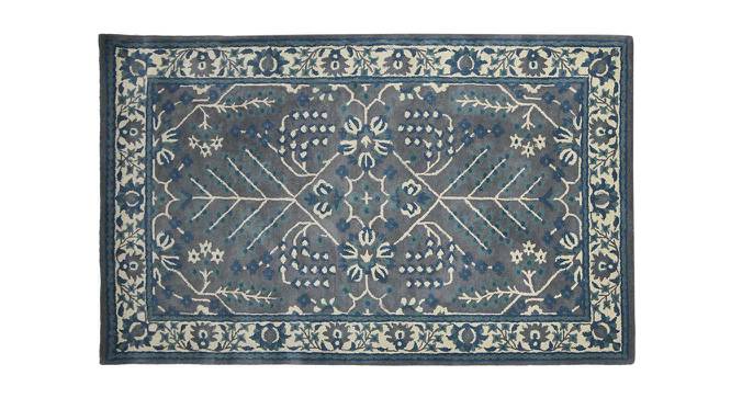 Raquel Gray Solid Hand-Tufted Wool 8x5 Feet Carpet (Grey, Rectangle Carpet Shape) by Urban Ladder - Cross View Design 1 - 519973