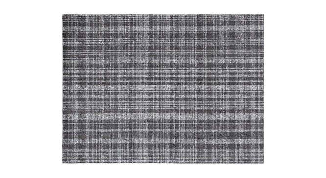Natasha Charcoal Solid Hand-Tufted Wool 7.5x5 Feet Carpet (Rectangle Carpet Shape, Charcoal) by Urban Ladder - Cross View Design 1 - 519974