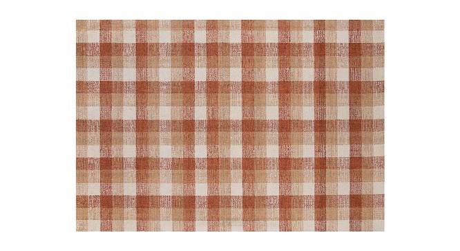 Benjamin Orange Solid Hand-Tufted Wool 10x8 Feet Carpet (Orange, Rectangle Carpet Shape) by Urban Ladder - Cross View Design 1 - 519986