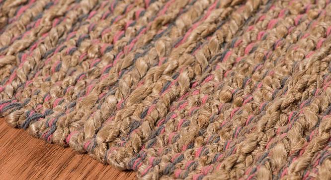 Murphy Pink Solid Woven Jute 8x5 Feet Carpet (Pink, Rectangle Carpet Shape) by Urban Ladder - Front View Design 1 - 519997
