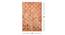 Kadence Orange Solid Hand-Tufted Wool 6x4 Feet Carpet (Orange, Rectangle Carpet Shape) by Urban Ladder - Design 1 Dimension - 520054