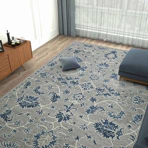 Carpets And Rugs In Surat Design Grey Floral Hand Tufted Wool Carpet