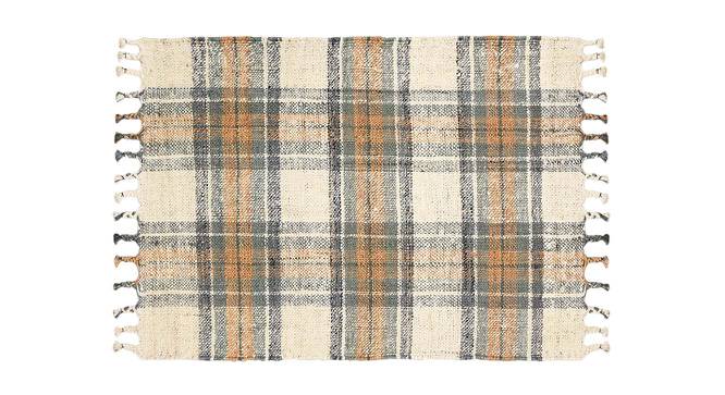 Veda Olive Solid Woven Jute 5.5x3.5 Feet Carpet (Olive, Rectangle Carpet Shape) by Urban Ladder - Cross View Design 1 - 520074