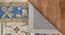 Belle Royal Blue Floral Hand-Tufted Wool 10x8 Feet Carpet (Rectangle Carpet Shape, Royal Blue) by Urban Ladder - Design 1 Side View - 520118