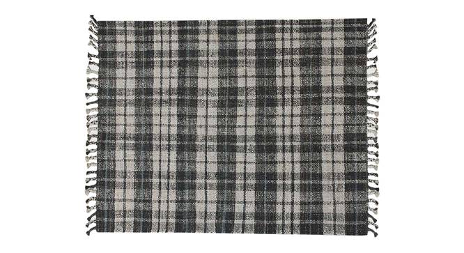 Nataly Charcoal Solid Woven Jute 7.5x5 Feet Carpet (Rectangle Carpet Shape, Charcoal) by Urban Ladder - Cross View Design 1 - 520179