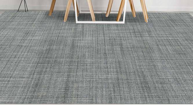 Jillian Sea Blue Solid Hand-Tufted Wool 9.5x7.5 Feet Carpet (Rectangle Carpet Shape, Sea Blue) by Urban Ladder - Cross View Design 1 - 520185