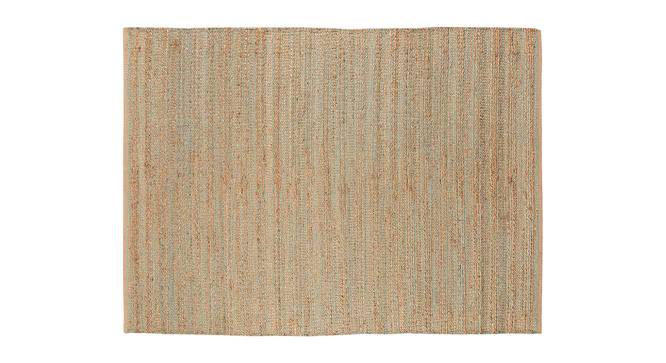 Elina Aqua Solid Woven Jute 8x5 Feet Carpet (Aqua, Rectangle Carpet Shape) by Urban Ladder - Cross View Design 1 - 520186