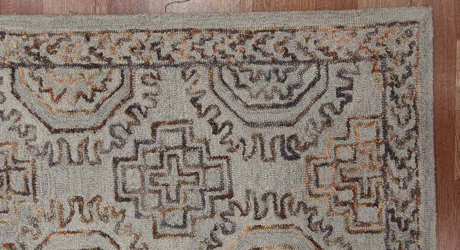 Layne Copper Solid Hand-Tufted Wool 8x5 Feet Carpet (Copper, Rectangle Carpet Shape) by Urban Ladder - Front View Design 1 - 520195