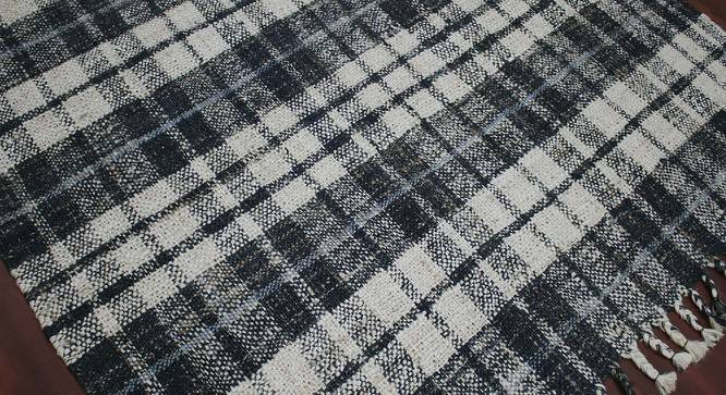 Nataly Charcoal Solid Woven Jute 7.5x5 Feet Carpet (Rectangle Carpet Shape, Charcoal) by Urban Ladder - Front View Design 1 - 520199