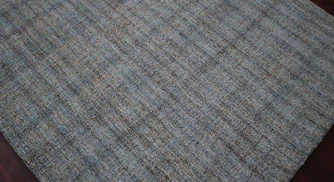 Brittany Blue Spruce Solid Hand-Tufted Wool 7.5x5 Feet Carpet (Rectangle Carpet Shape, Blue Spruce) by Urban Ladder - Front View Design 1 - 520203