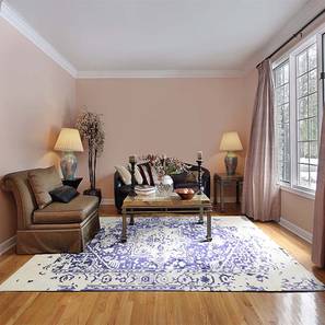 Carpet Design Esperanza White Solid Hand-Tufted Viscose 12x9 Feet Carpet (White, Rectangle Carpet Shape)