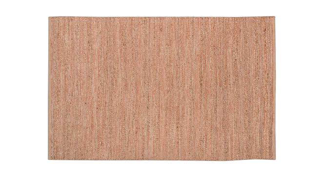 Queen Orange Solid Woven Jute 8x5 Feet Carpet (Orange, Rectangle Carpet Shape) by Urban Ladder - Cross View Design 1 - 520284