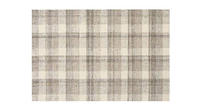 Daniel Sand Solid Hand-Tufted Wool 5.5x3.5 Feet Carpet (Rectangle Carpet Shape, Sand) by Urban Ladder - Cross View Design 1 - 520290