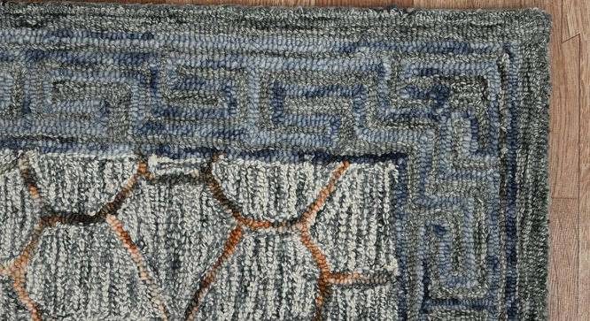 Marlowe Copper Solid Hand-Tufted Wool 8x5 Feet Carpet (Copper, Rectangle Carpet Shape) by Urban Ladder - Front View Design 1 - 520292