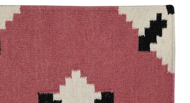 Giavanna Pink Solid Woven Wool 8x5 Feet Carpet (Pink, Rectangle Carpet Shape) by Urban Ladder - Front View Design 1 - 520294