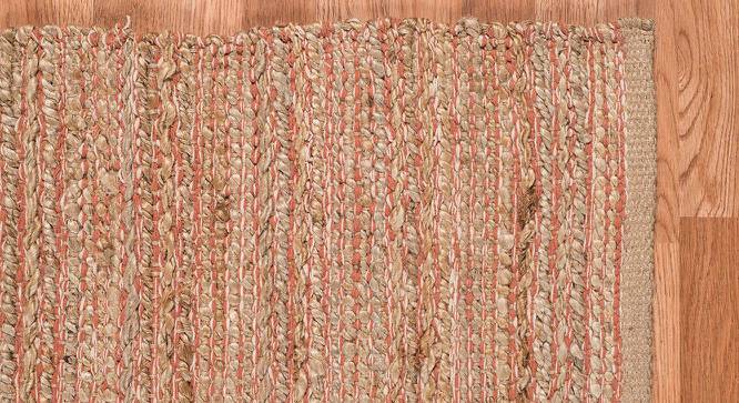 Queen Orange Solid Woven Jute 8x5 Feet Carpet (Orange, Rectangle Carpet Shape) by Urban Ladder - Front View Design 1 - 520300
