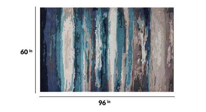 Avayah Emerald Solid Hand-Tufted Viscose 8x5 Feet Carpet (Rectangle Carpet Shape, Emerald) by Urban Ladder - Design 1 Dimension - 520353