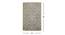 Raya Platinum Solid Hand-Tufted Viscose 6x4 Feet Carpet (Rectangle Carpet Shape, Platinum) by Urban Ladder - Design 1 Dimension - 520354