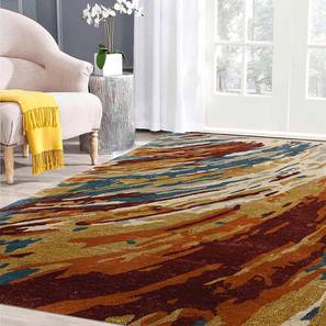Carpet Collections Design Orange Modern Hand Tufted Wool Carpet