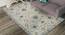 Kaiya Light Blue Floral Hand-Tufted Wool 8x5 Feet Carpet (Rectangle Carpet Shape, Light Blue) by Urban Ladder - Cross View Design 1 - 520387