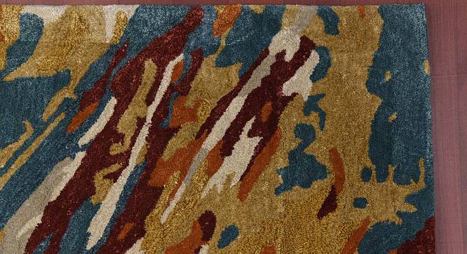 Jaylee Orange Solid Hand-Tufted Viscose 6x4 Feet Carpet (Orange, Rectangle Carpet Shape) by Urban Ladder - Front View Design 1 - 520392