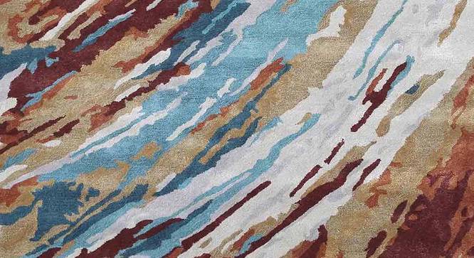 Jenesis Orange Solid Hand-Tufted Viscose 8x5 Feet Carpet (Orange, Rectangle Carpet Shape) by Urban Ladder - Front View Design 1 - 520393
