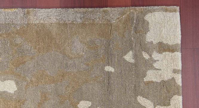 Flora Orange Solid Hand-Tufted Viscose 8x5 Feet Carpet (Orange, Rectangle Carpet Shape) by Urban Ladder - Front View Design 1 - 520395
