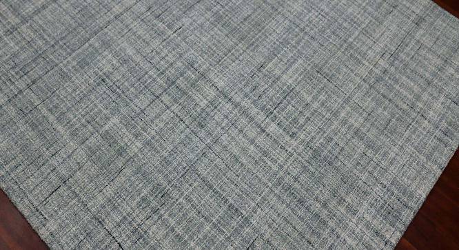 Artemis Sea Blue Solid Hand-Tufted Wool 7.5x5 Feet Carpet (Rectangle Carpet Shape, Sea Blue) by Urban Ladder - Front View Design 1 - 520402