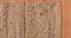 Emmaline Brown Solid Woven Jute 8x5 Feet Carpet (Brown, Rectangle Carpet Shape) by Urban Ladder - Design 1 Side View - 520420