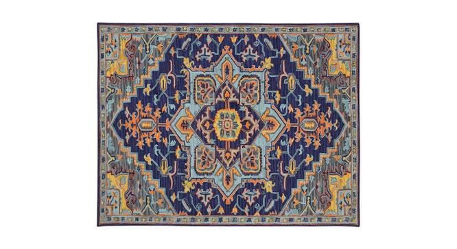 Marianne Blue Violet Solid Hand-Tufted Wool 8x5 Feet Carpet (Rectangle Carpet Shape, Blue Violet) by Urban Ladder - Cross View Design 1 - 520468