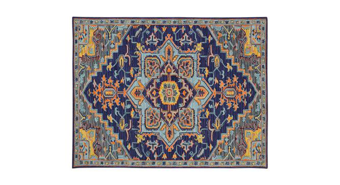 Marianne Blue Violet Solid Hand-Tufted Wool 8x5 Feet Carpet (Rectangle Carpet Shape, Blue Violet) by Urban Ladder - Cross View Design 1 - 520468