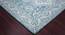 Elsa Teal Blaze Geometric Hand-Tufted Wool 9.5x7.5 Feet Carpet (Rectangle Carpet Shape, Teal Blaze) by Urban Ladder - Front View Design 1 - 520538